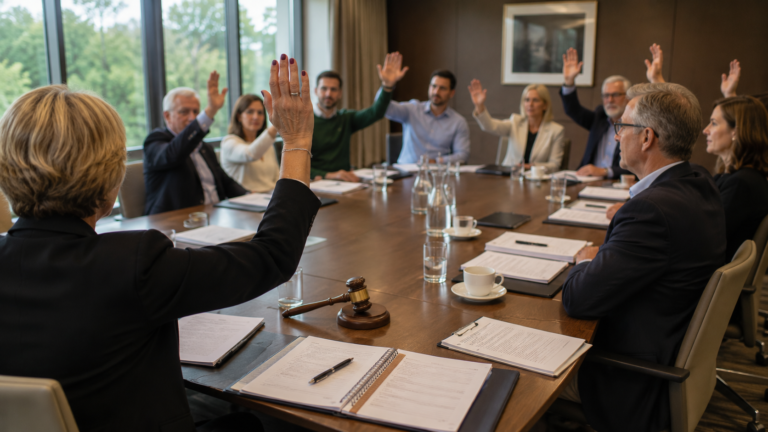 Agm minutes committee vote